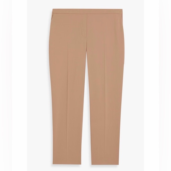 Theory Pants - NWT Theory Treeca crepe slim-leg pants pull-on Beige Nude color Sz 18